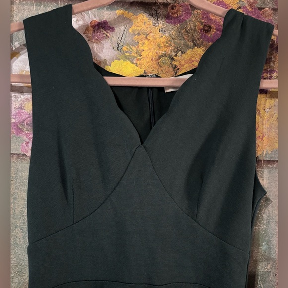 Altar’d State Green Scallop Edge Fit Flare Dress Size Small Cute! - Picture 5 of 10